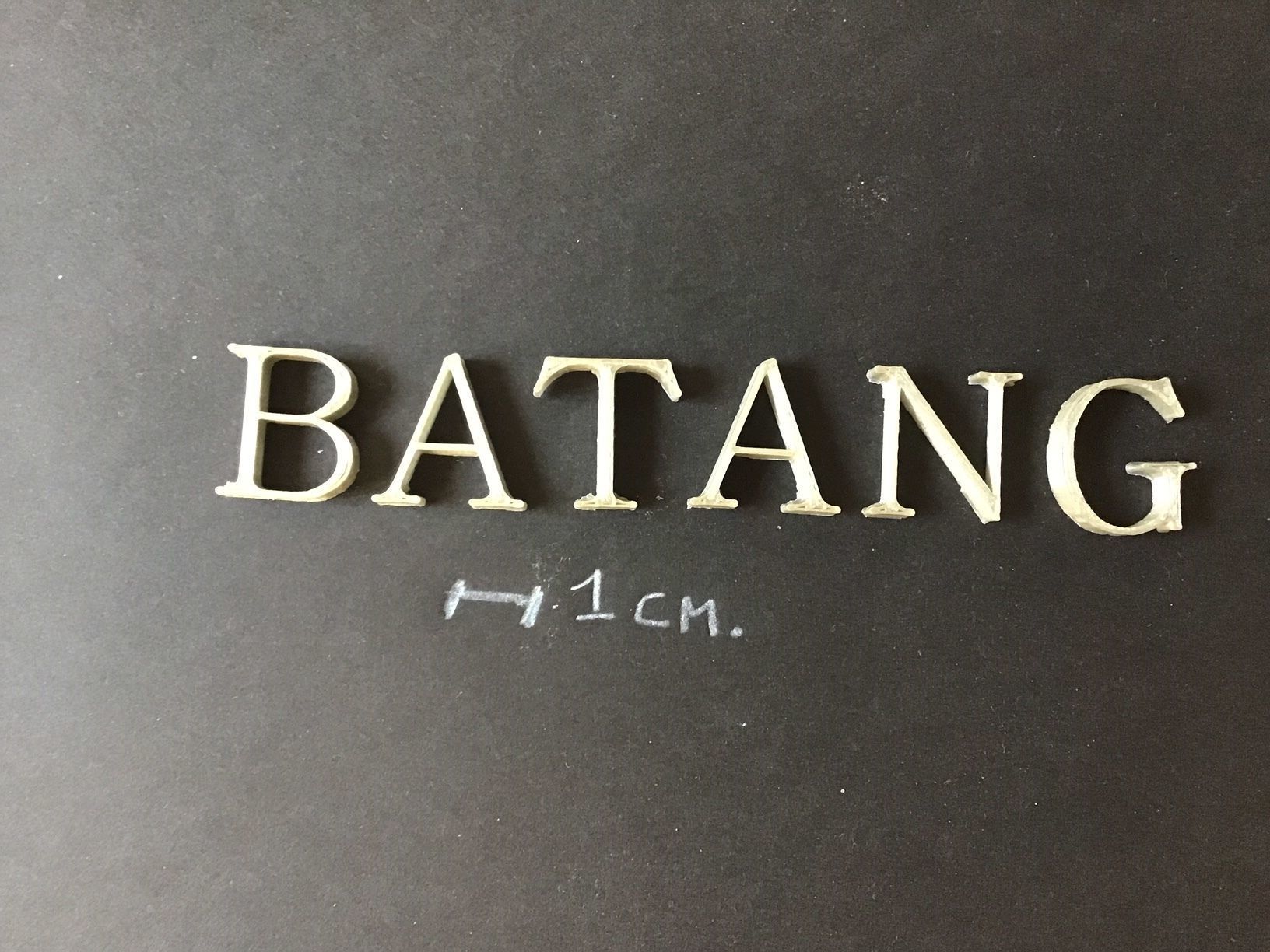 BATANG Font uppercase and lowercase 3D Letters STL FILE 3D print model_2