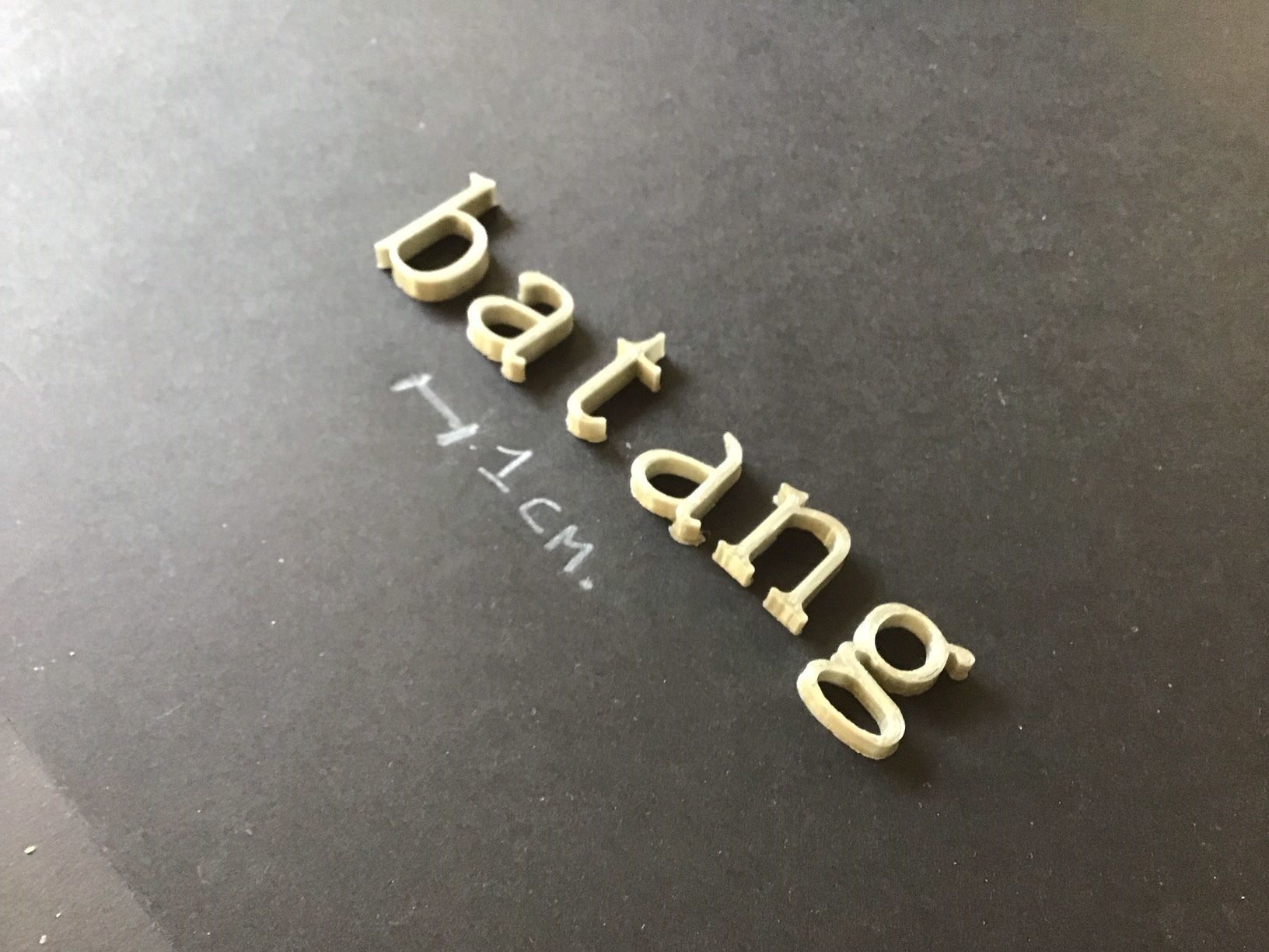 BATANG Font uppercase and lowercase 3D Letters STL FILE 3D print model_7