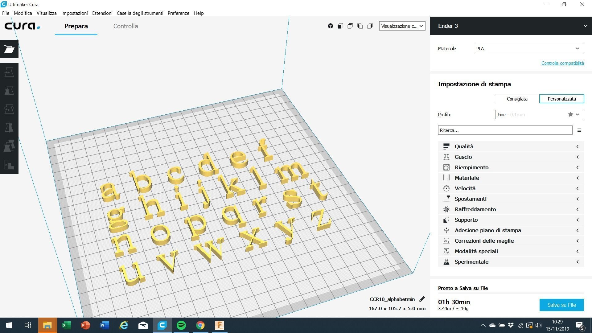 BATANG Font uppercase and lowercase 3D Letters STL FILE 3D print model_8
