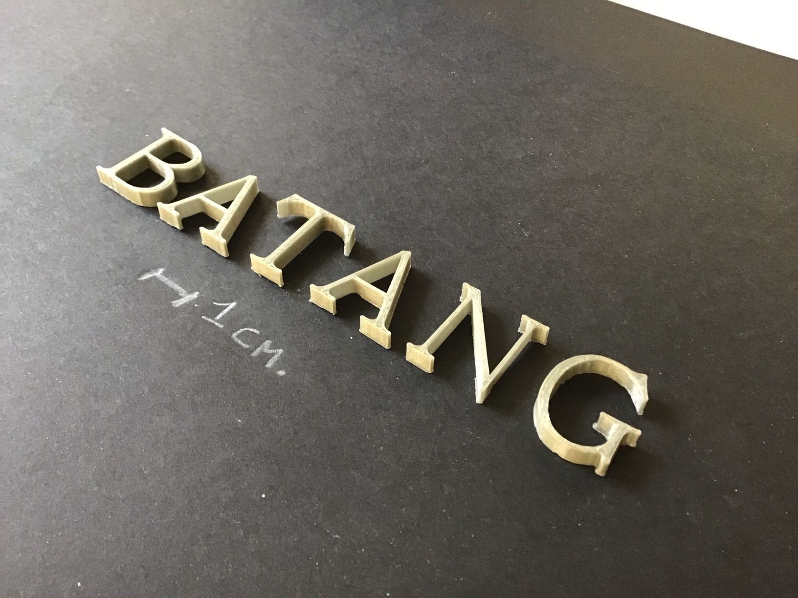 BATANG Font uppercase and lowercase 3D Letters STL FILE 3D print model_4