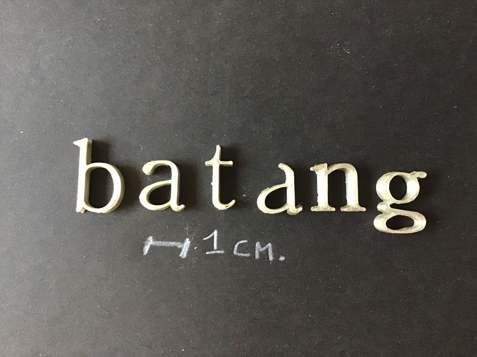 BATANG Font uppercase and lowercase 3D Letters STL FILE 3D print model_5