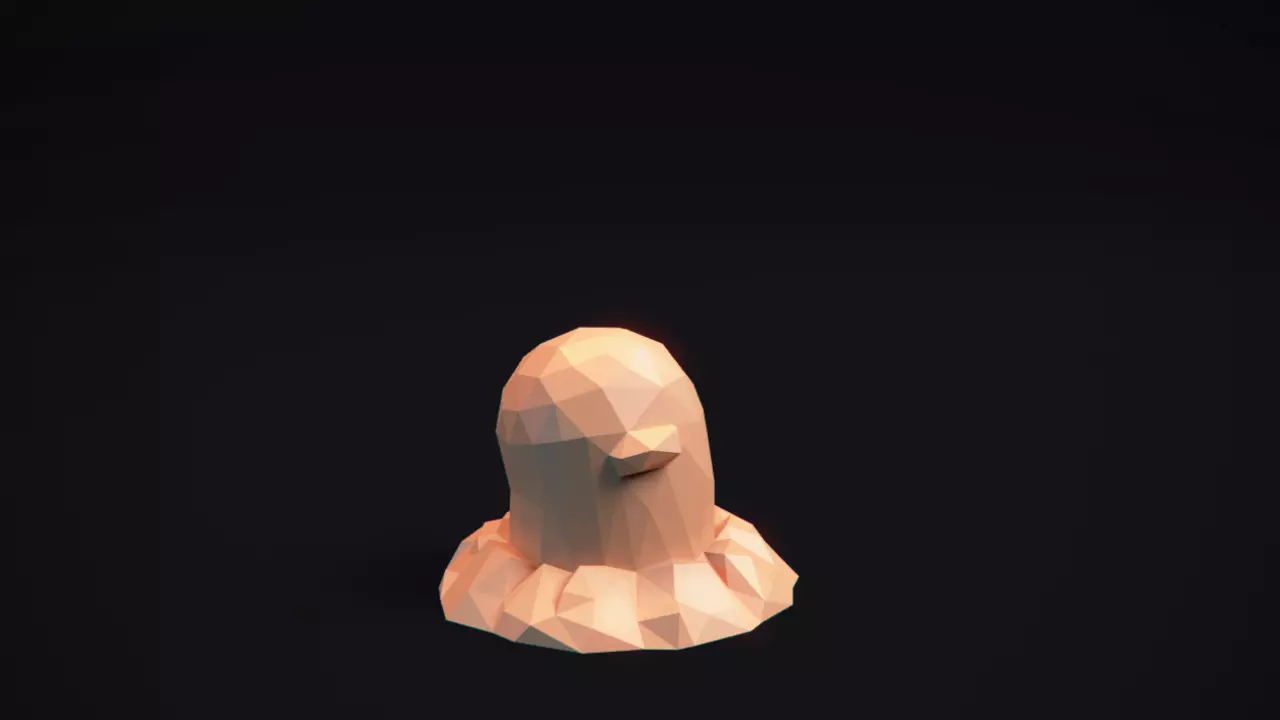 Diglett - Stylized LowPoly Art - 3D print model_0