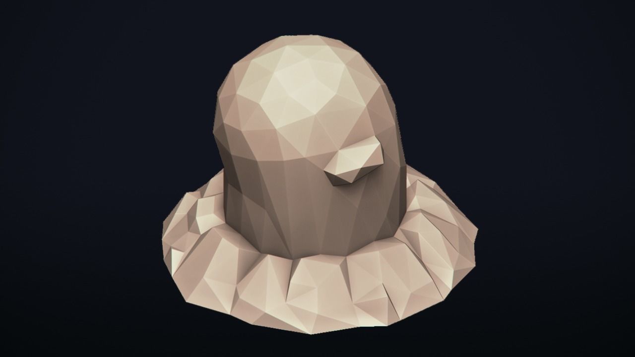 Diglett - Stylized LowPoly Art - 3D print model_13