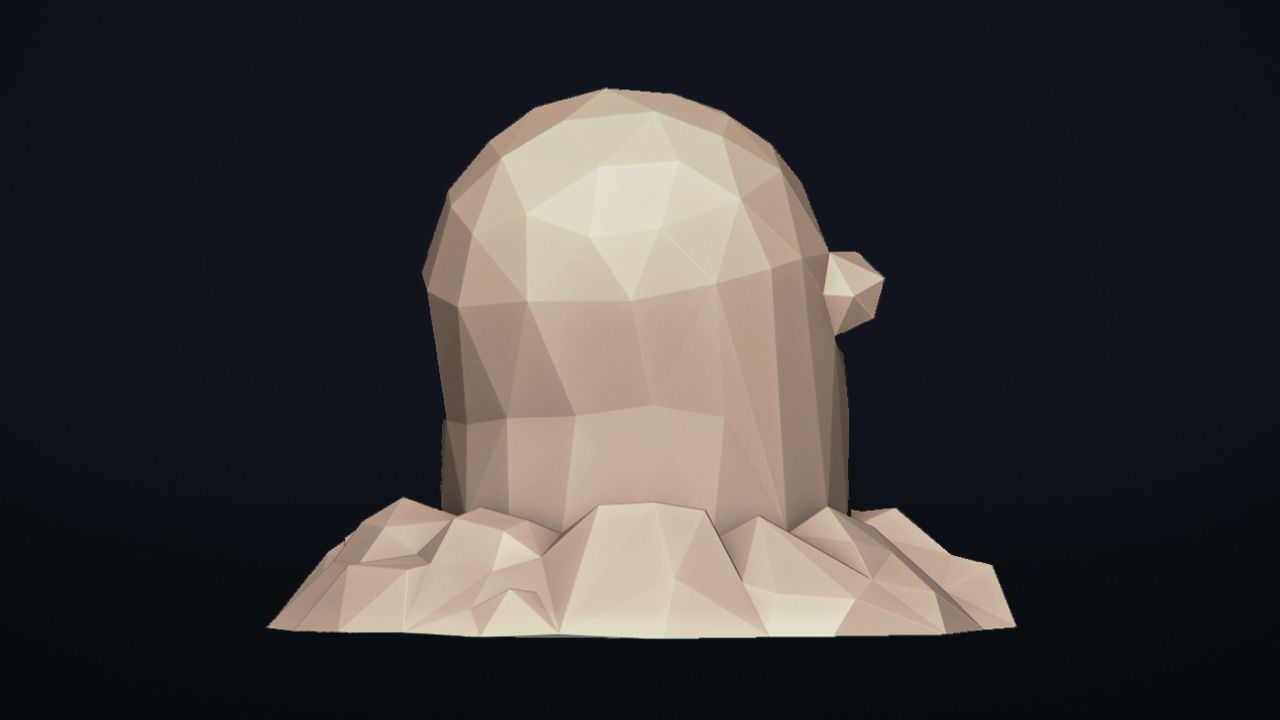 Diglett - Stylized LowPoly Art - 3D print model_4