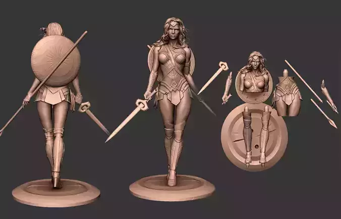 wonder women scuplt model