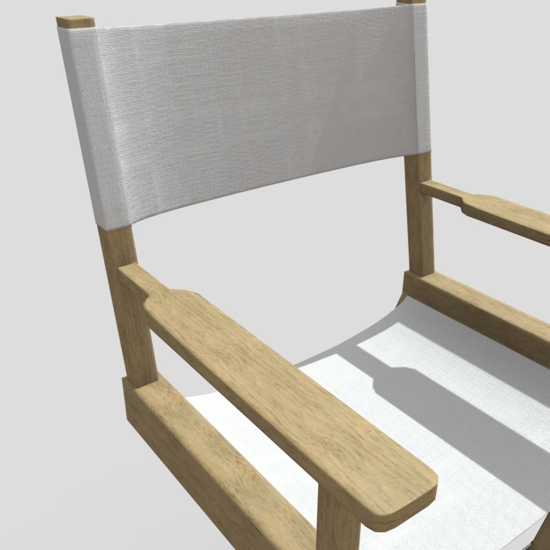 Director Chair Low-poly 3D model_17