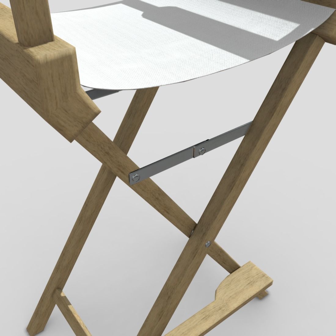 Director Chair Low-poly 3D model_19