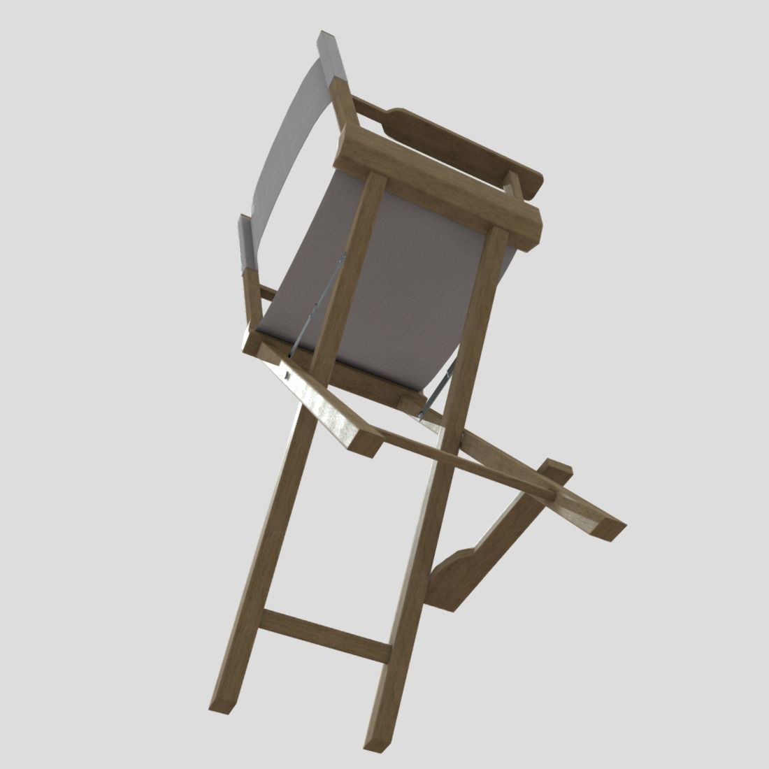 Director Chair Low-poly 3D model_14