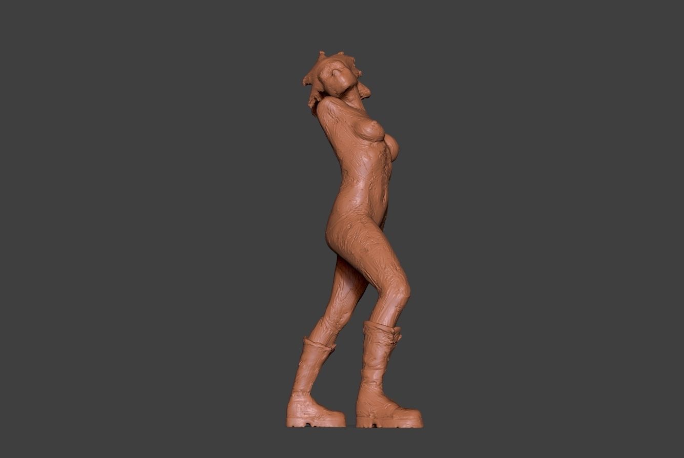 Clay Girl 9 3D print model_12