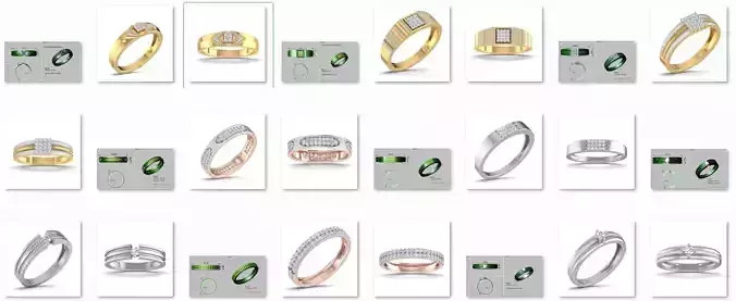 Up to 5 gms Gents male 3dm stl engagement wedding ring