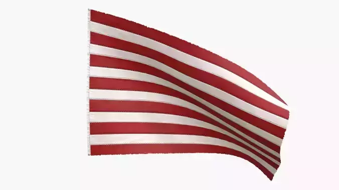The Sons of Liberty Flag Free low-poly 3D model