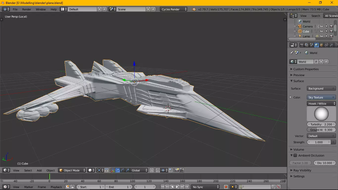 scifi space ship model game asset Low-poly 3D model_0