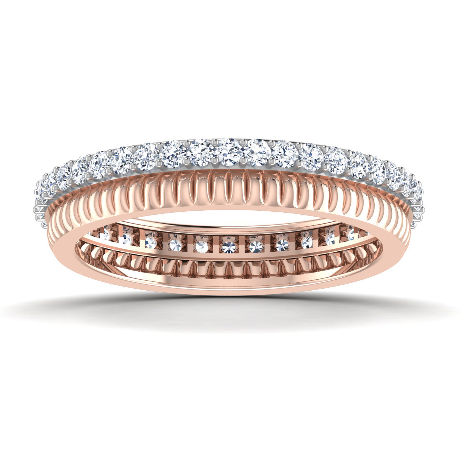 38 Light wt women ring 3dm stl render details bulk collection 3D print model_13