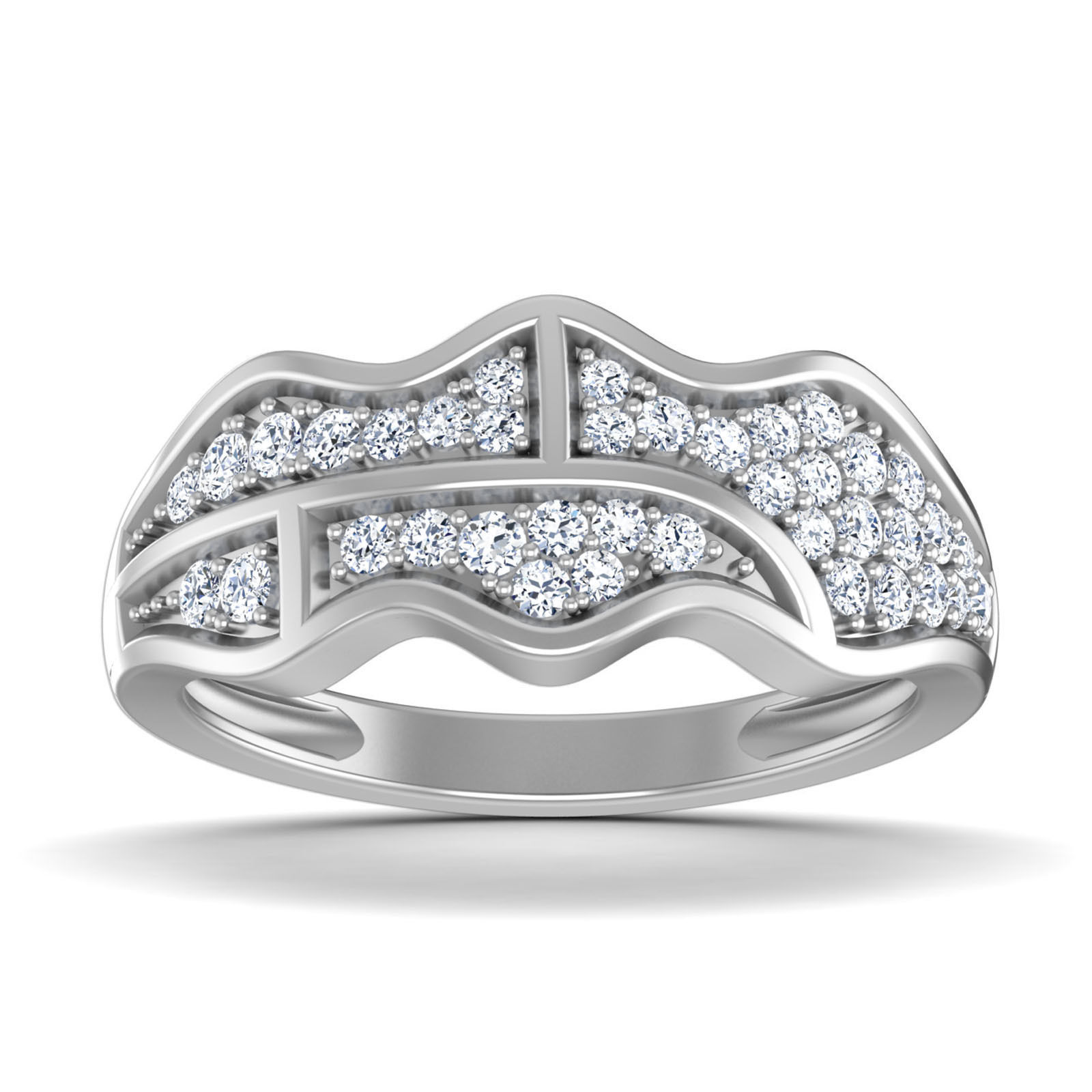 38 Light wt women ring 3dm stl render details bulk collection 3D print model_28