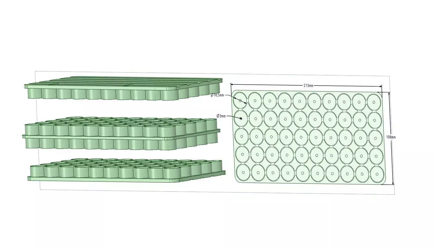 18650 Battery Pack large 3D print model_0