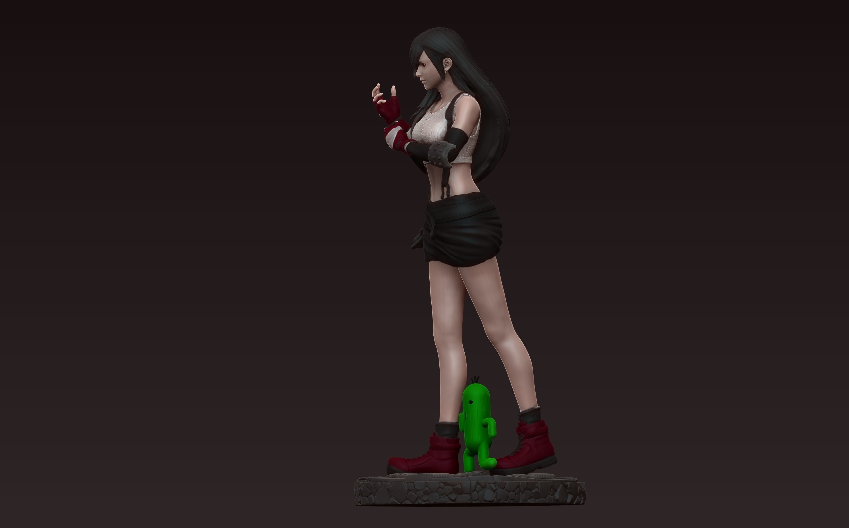 tifa lockhart - final fantasy 7 - 3d print figurine statue 3D print model_3