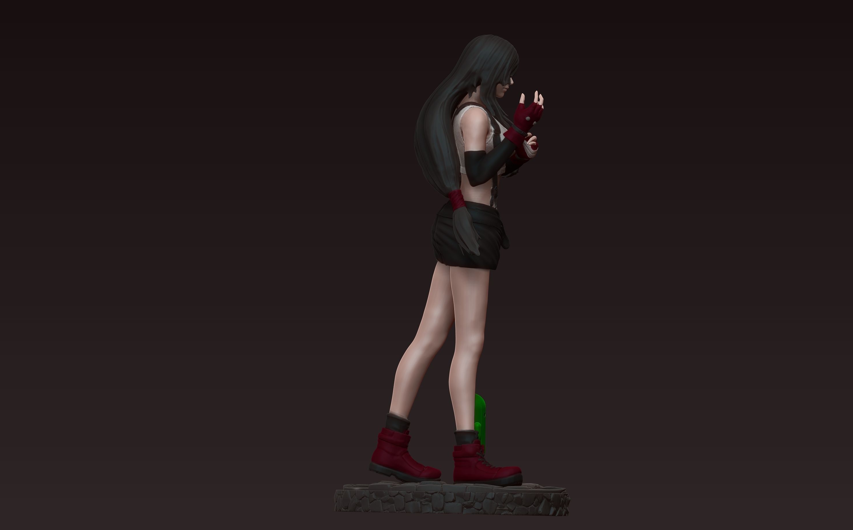 tifa lockhart - final fantasy 7 - 3d print figurine statue 3D print model_7