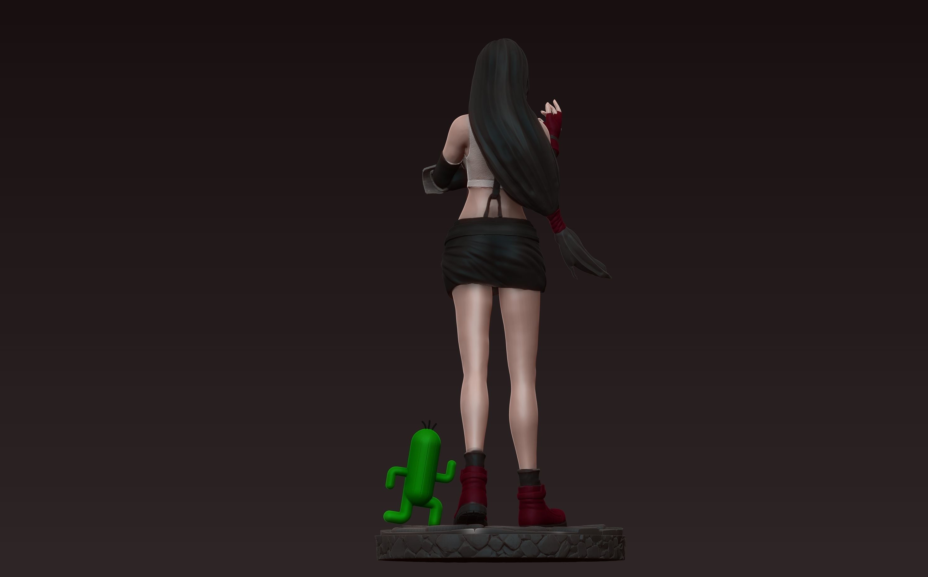 tifa lockhart - final fantasy 7 - 3d print figurine statue 3D print model_5
