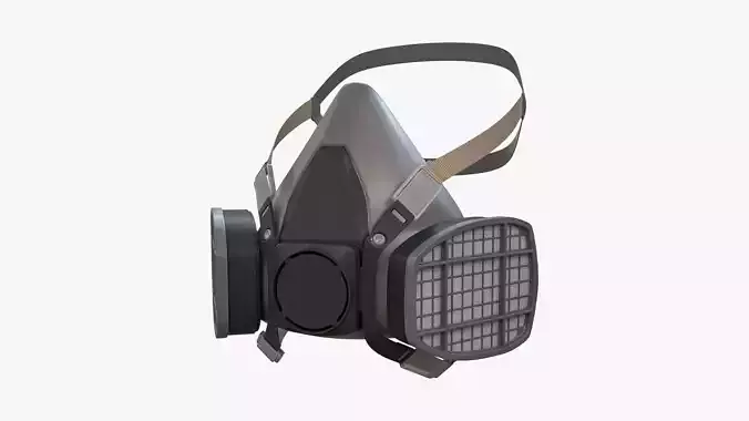 Safety Respiratory Mask 3D model