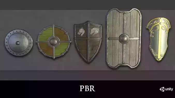 Medieval or Fantasy Shield pack  