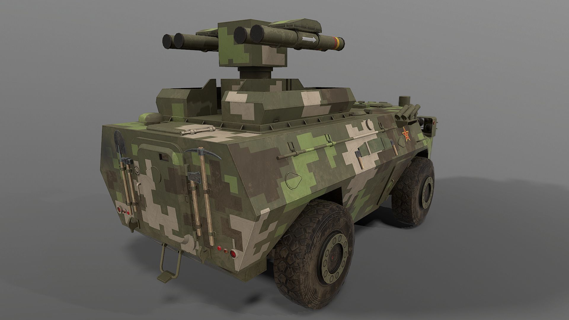 AFT-9 plus missile Low-poly 3D model_2