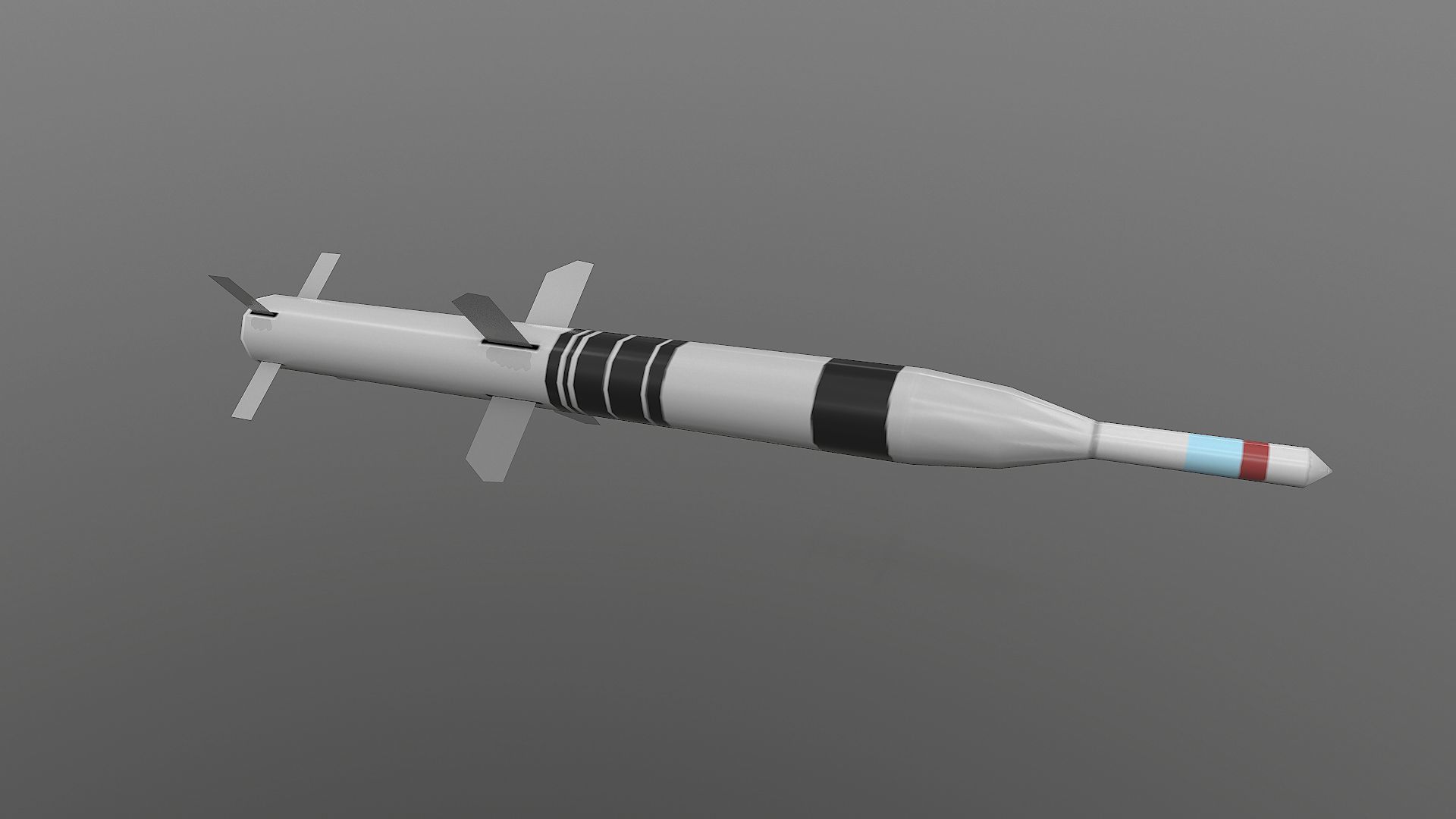 AFT-9 plus missile Low-poly 3D model_13