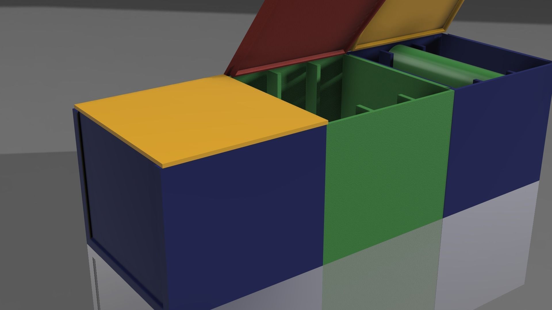 9x18650 cell holder  3D print model_2