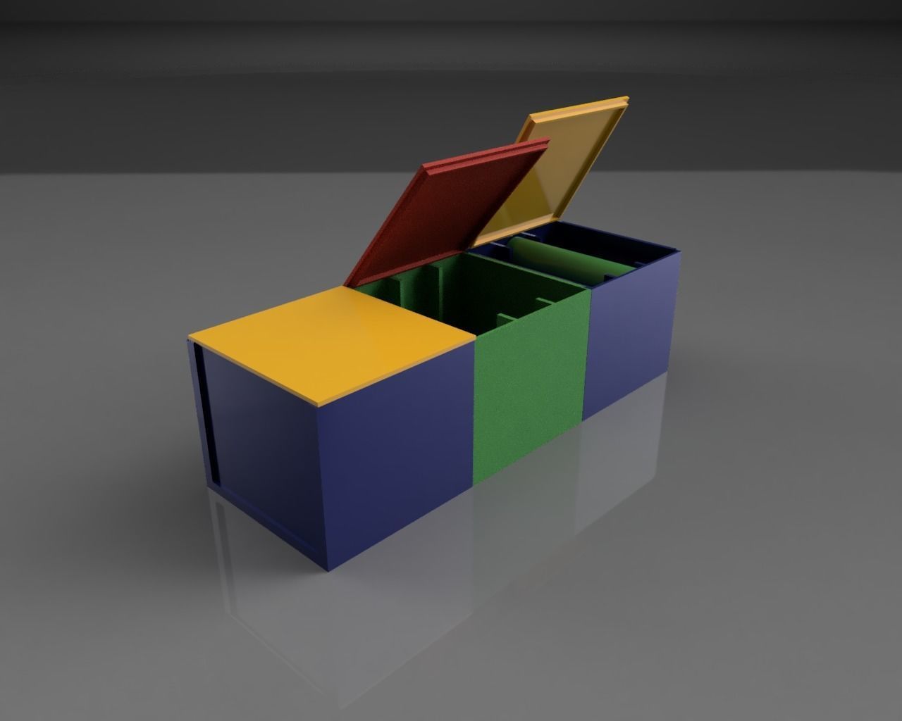 9x18650 cell holder  3D print model_5