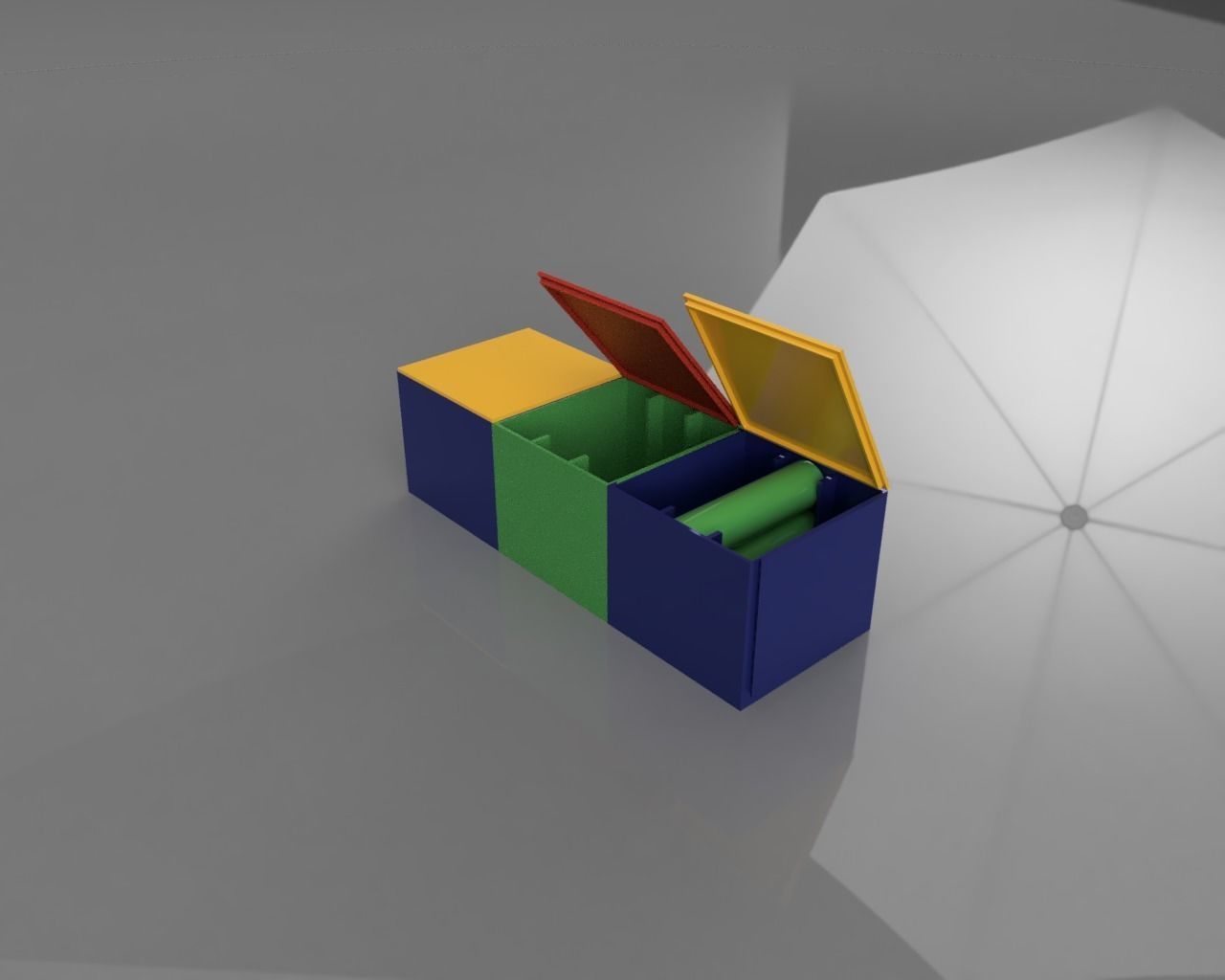 9x18650 cell holder  3D print model_4