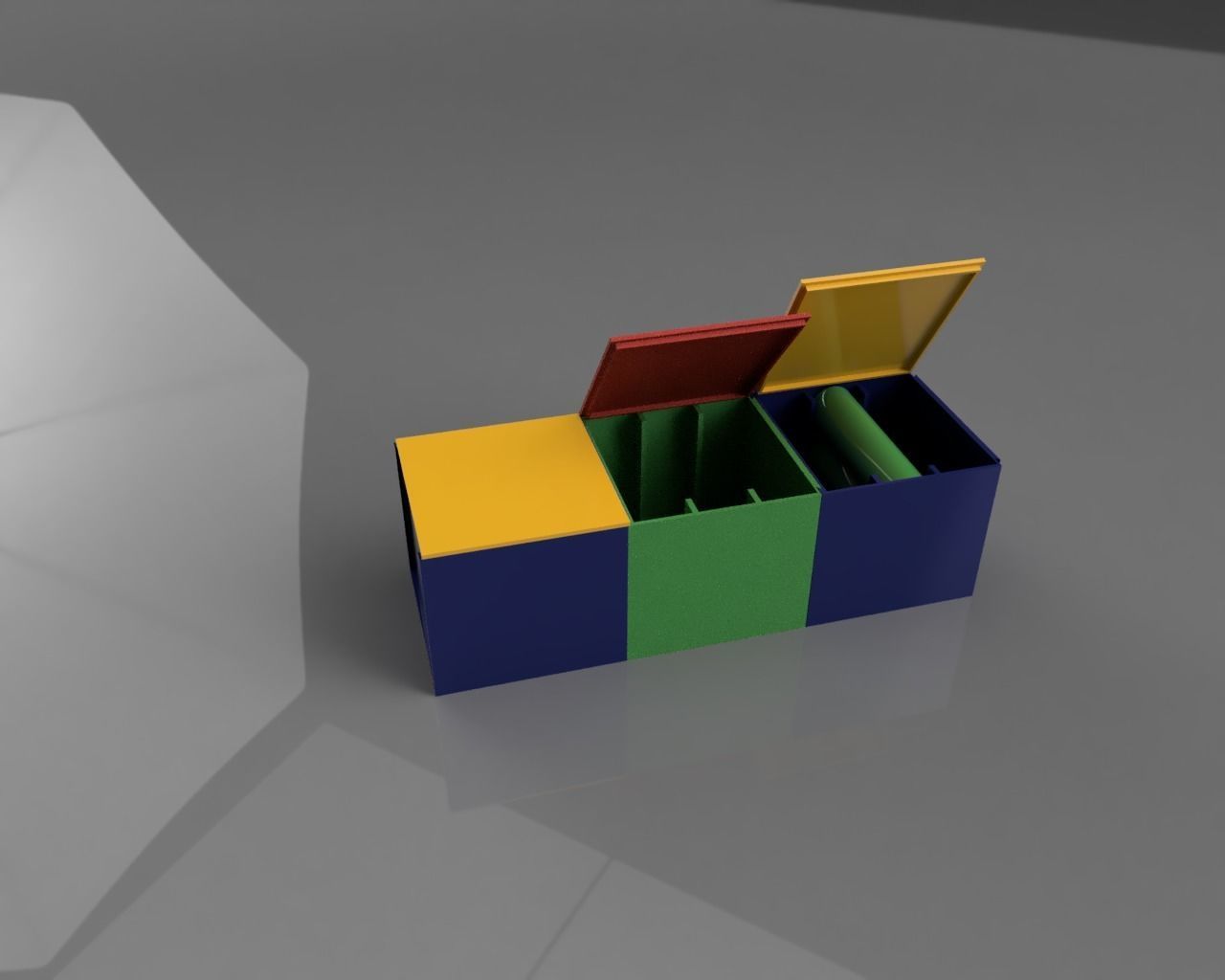 9x18650 cell holder  3D print model_3