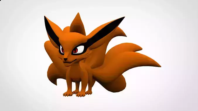 Kurama orange pokemon character