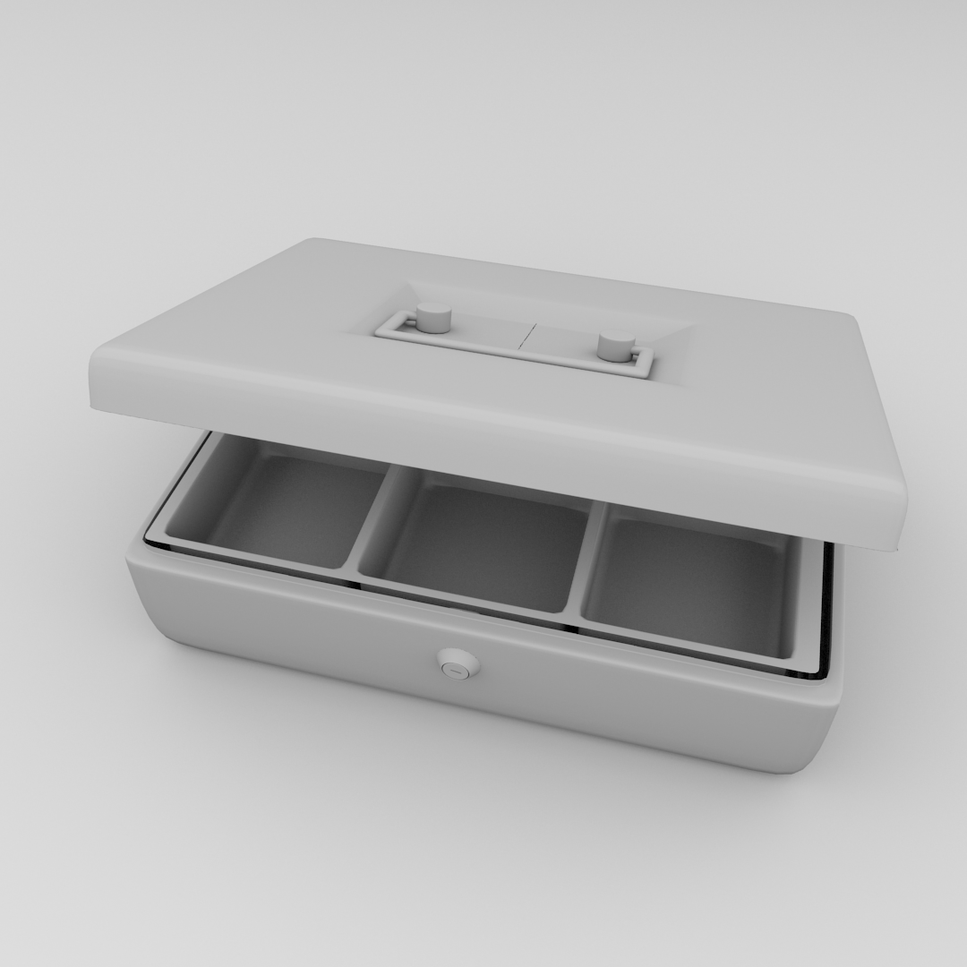 Petty Cash Box 3D model_3