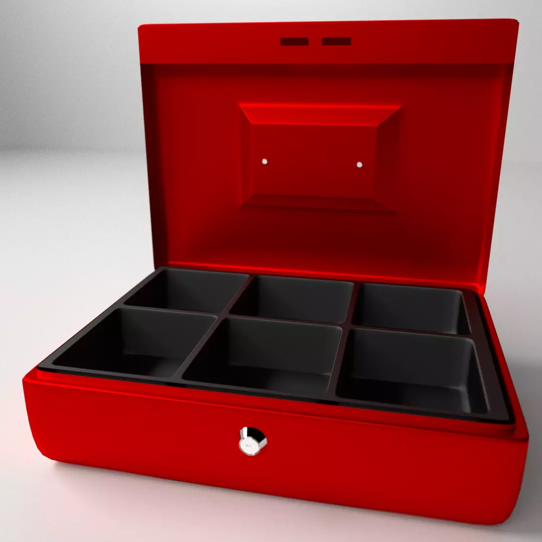 Petty Cash Box 3D model_0