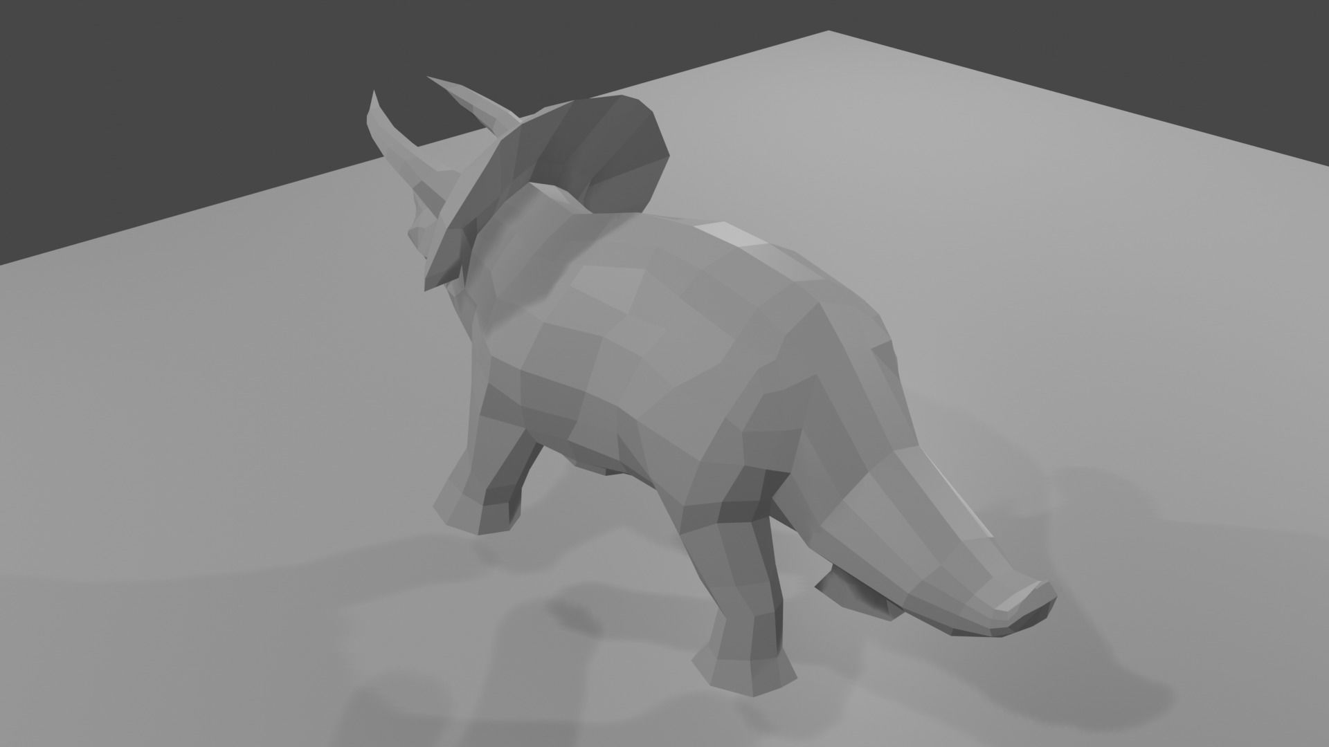 Dragon triceratops 3D model_7