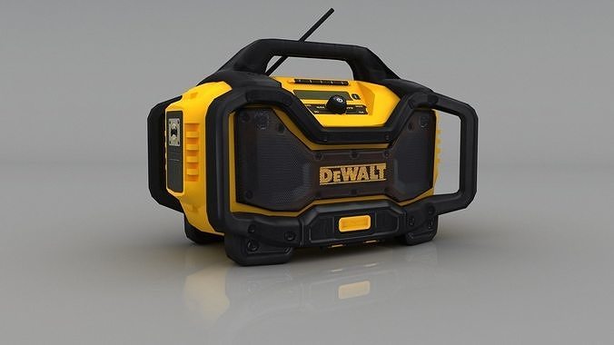 DEWALT Bluetooth Radio DCR025 Low-poly 3D model