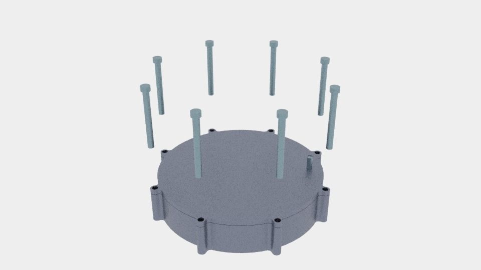 speed reducer ratio 15 to 01 3D print model_4