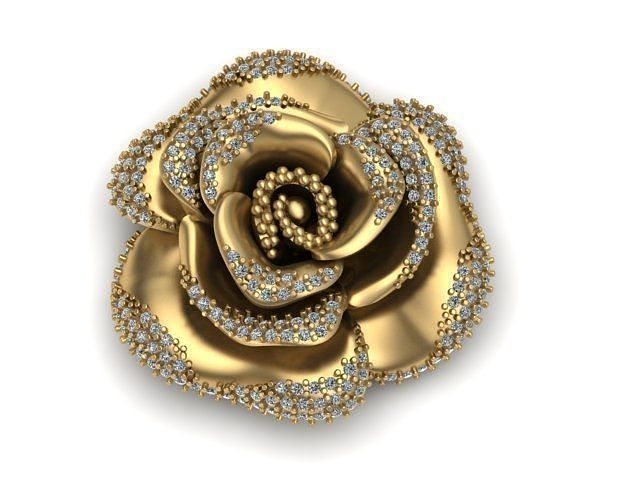 flower rose  print model 3D print model