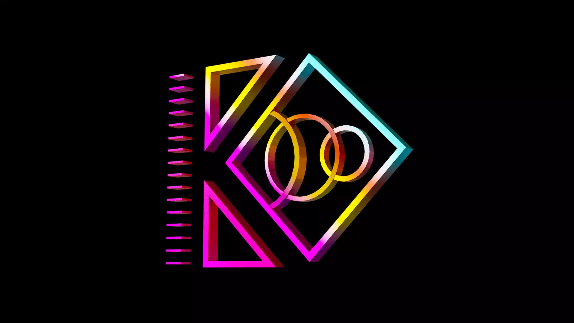 3d Geometrical Logo Free 3D model