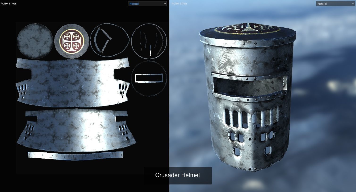 Medieval Helms 3D Model Collection_4