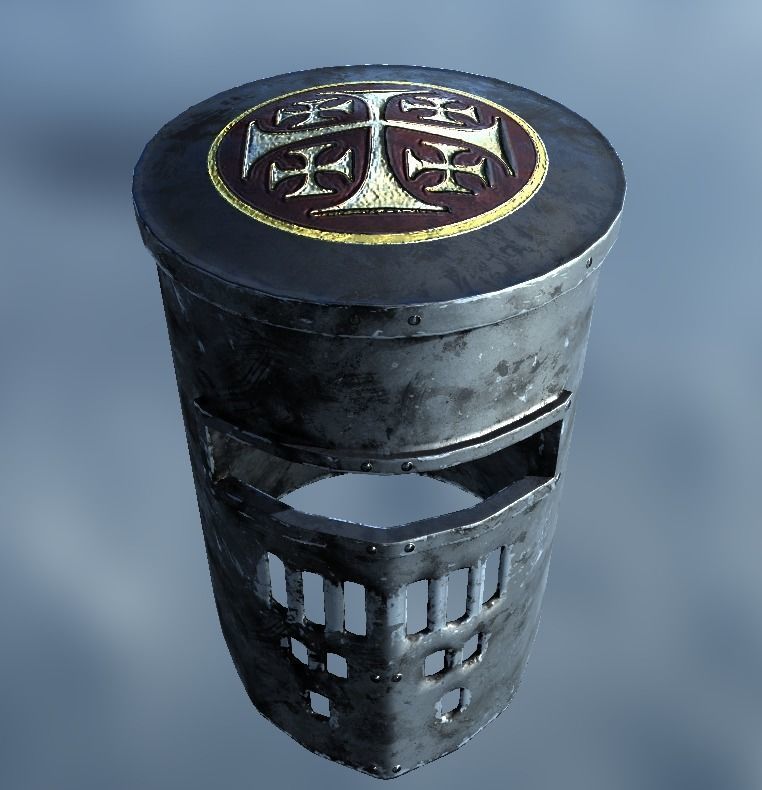Medieval Helms 3D Model Collection_16