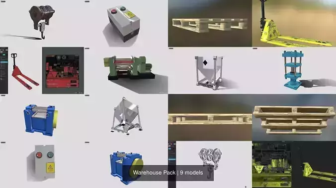 Warehouse Pack 3D Model Collection