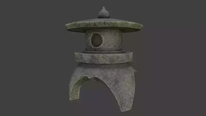Japanese Stone Lantern 3