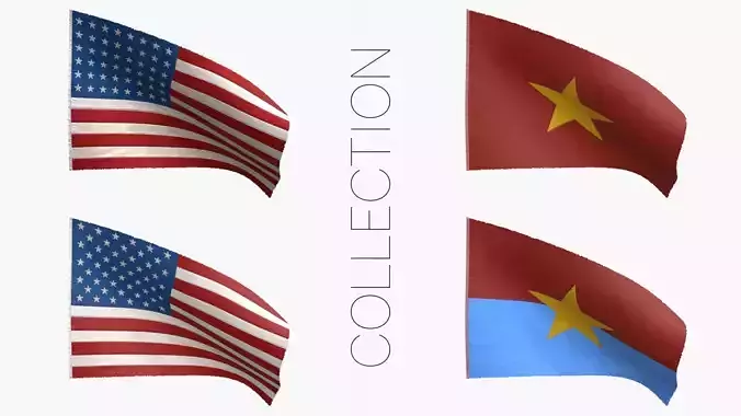 Vietnam War Flags Collection 