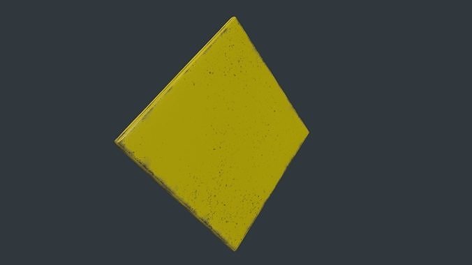 Baby on Board Sign Low-poly 3D model 6