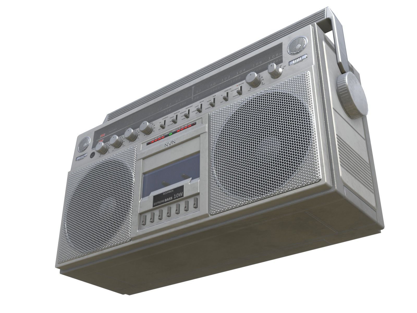 Game-ready Retro Boombox - Unity - HDRP - UE4 Low-poly 3D model_7