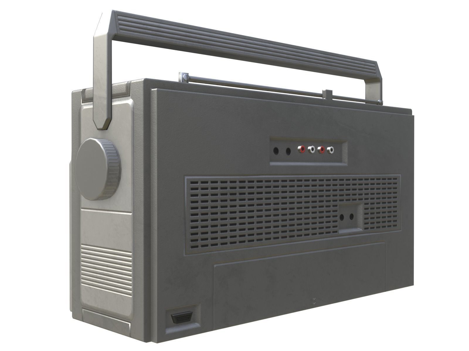 Game-ready Retro Boombox - Unity - HDRP - UE4 Low-poly 3D model_4