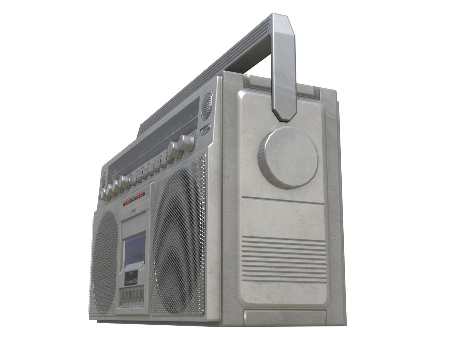 Game-ready Retro Boombox - Unity - HDRP - UE4 Low-poly 3D model_8