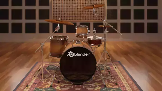 Drum Kit 3D model