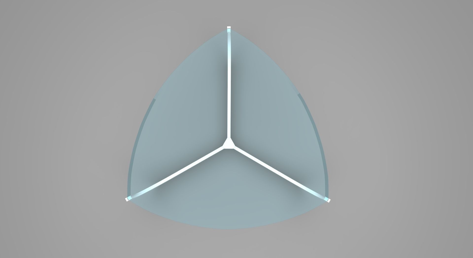 Triangulare coffe table 3D model_2