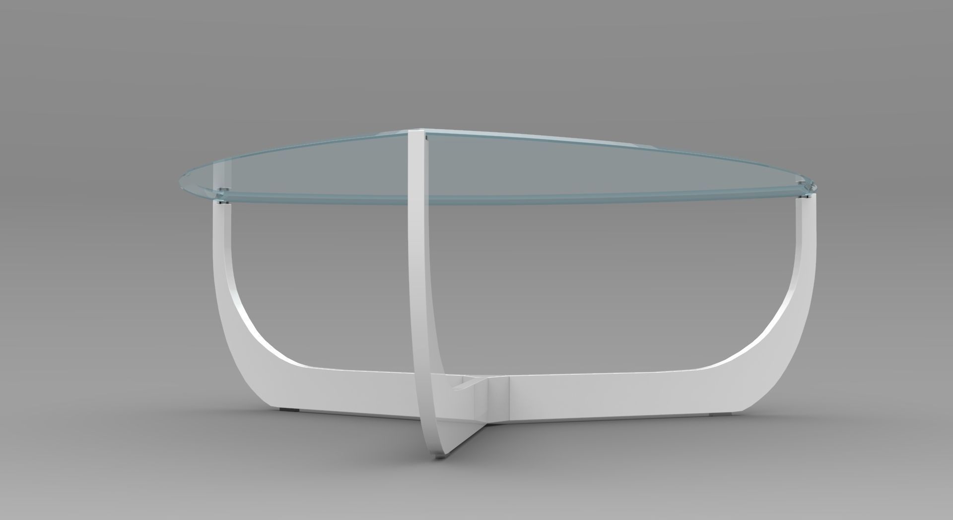 Triangulare coffe table 3D model_4